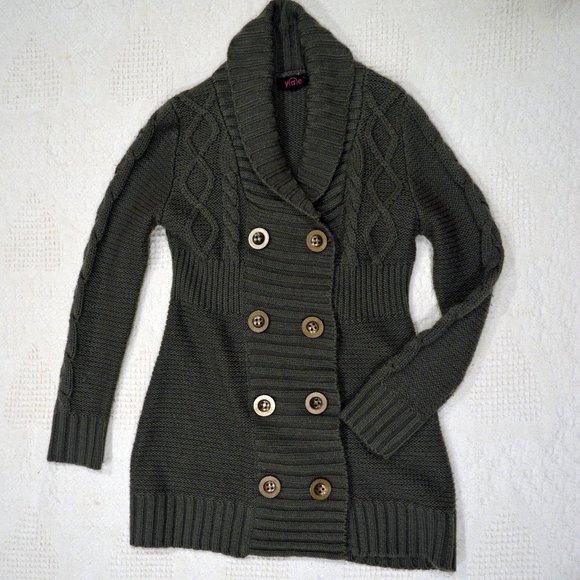 YDE double breasted cable knit cardigan - Picture 2 of 8